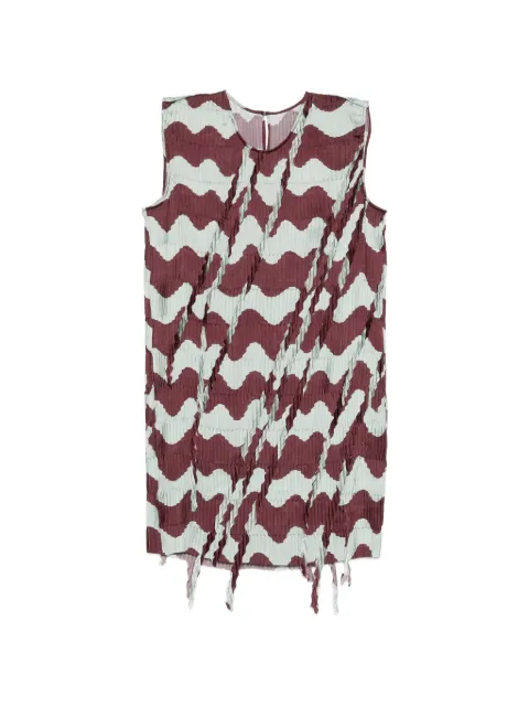 JNBY pleated mini dress Brown 5Q4G10570