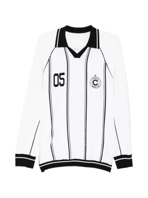 CROQUIS striped long-sleeve knit top White 9Q4313510