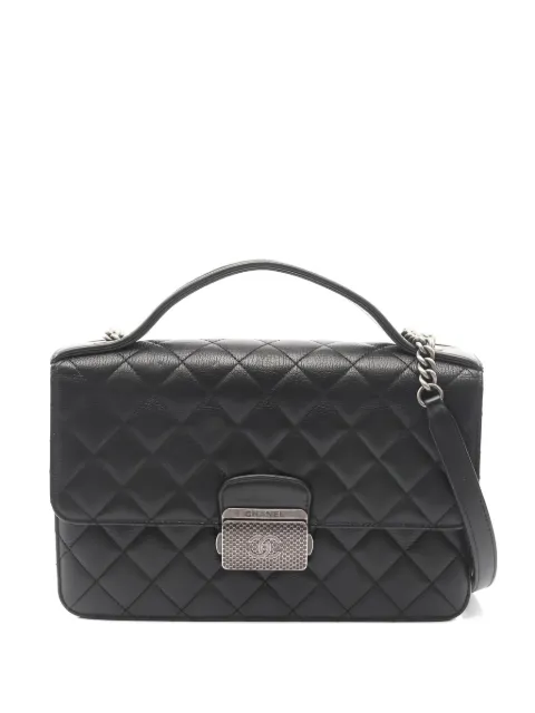 CHANEL Pre-Owned 2016-2017 University Flap shoulder bag Black 105436523354113
