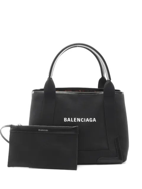 Balenciaga Pre-Owned 2010s S Navy Cabas tote bag Black 1054720
