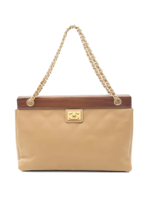 CHANEL Pre-Owned 2003-2004 matelassé shoulder bag Neutrals 10540928081406