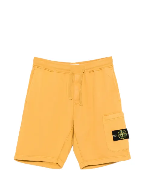 Stone Island 6200011 organic cotton fleece shorts Yellow L1S156200011S0051