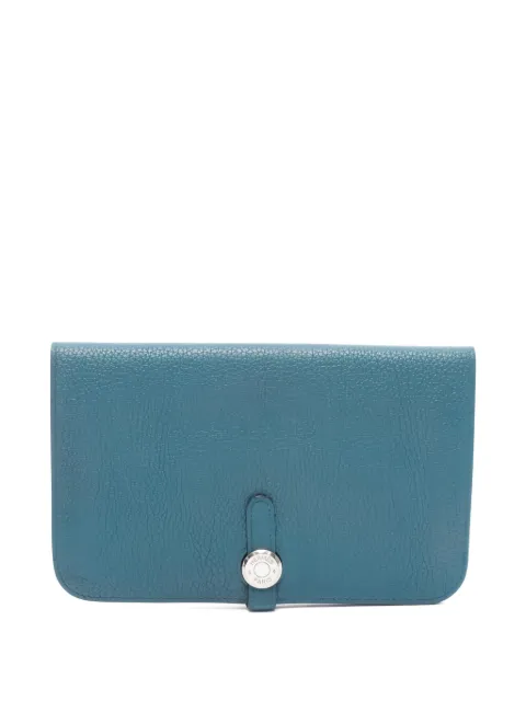 Hermès Pre-Owned 2017 bifold leather wallet Blue 1053664A