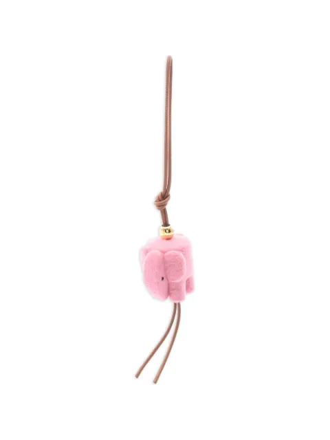 Loewe Pre-Owned 2020s elephant bag charm Pink 1054747