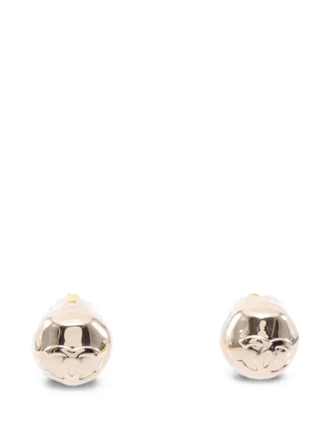 CHANEL Pre-Owned 1986-1988 CC-logo earrings Gold 1052111