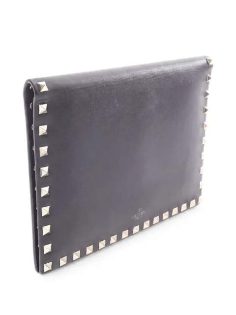 Valentino Garavani Pre-Owned 2010s Rockstud clutch bag Black 1048879