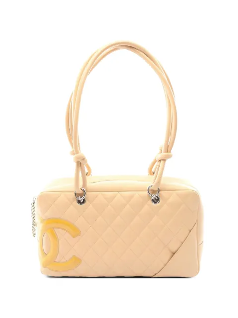 CHANEL Pre-Owned 2005-2006s Ligne Cambon leather bowling bag Neutrals 105428610300148