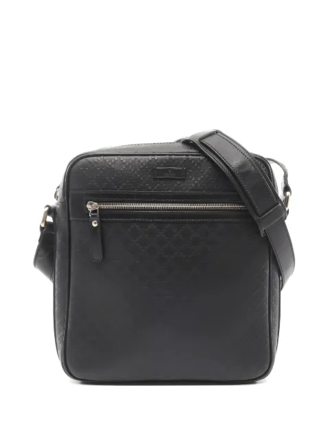 Gucci Pre-Owned Diamante Shoulder bag leather black Black 1054724