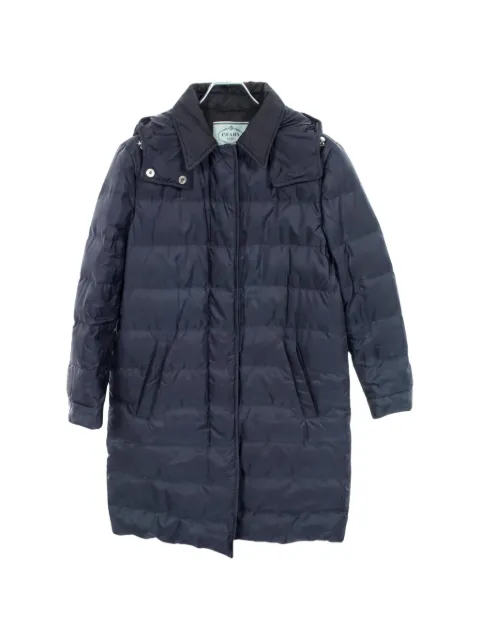 Prada Pre-Owned 2000s hooded padded coat Blue 1049938