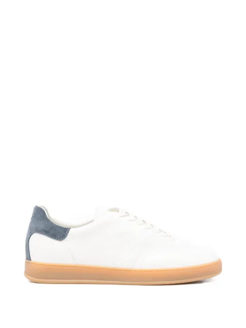 Tagliatore suede-panelled grained-leather sneakers White LAUREL2JHNE26DOBIANCO