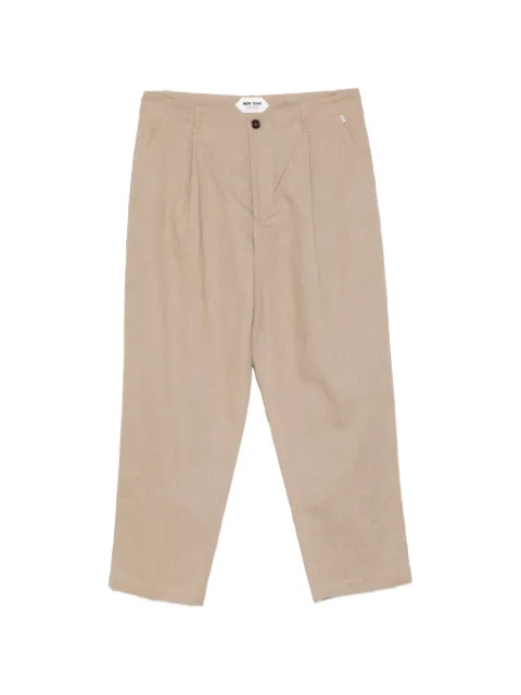 New York Resident Andrew pleated trousers Neutrals 5K017ANDREW