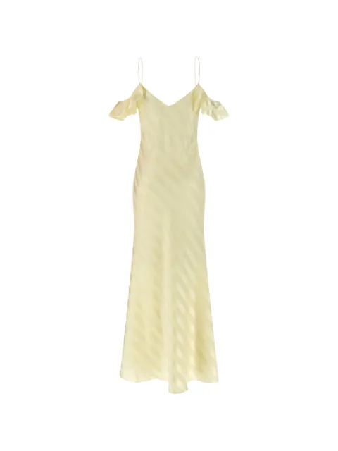 Self-Portrait satin dress Yellow SS26259XAY
