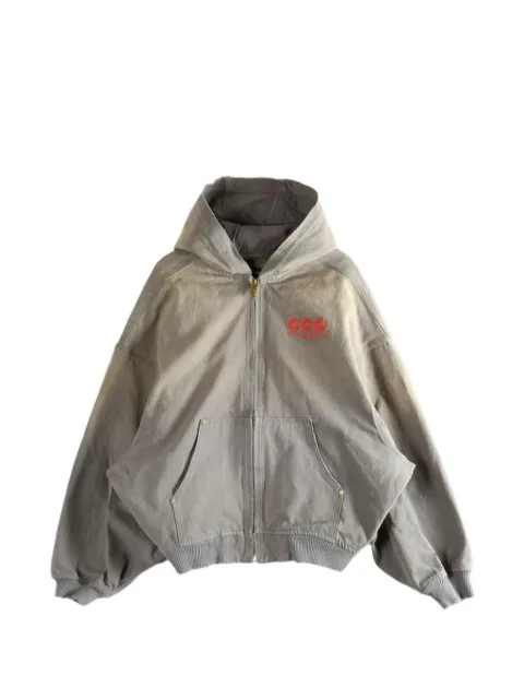 Willy Chavarria zip hoodie Grey WCJKT0069
