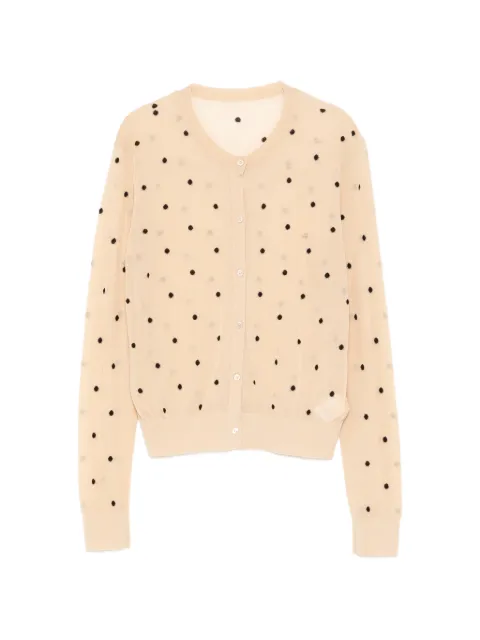 JNBY polka dot cropped cardigan Neutrals 5Q3313900