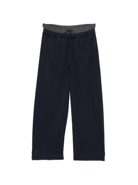 JNBY contrast-panel elongating trousers Blue 5Q4E10800