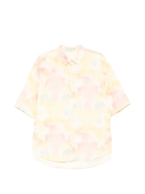 CROQUIS Short sleeve tie-dye shirt Yellow 9Q4210440