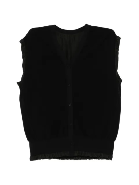 LESS layered knit vest Black 2Q3314560