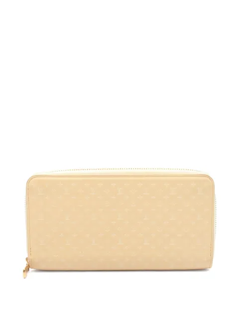 Louis Vuitton Pre-Owned 2010s zippy nanogram round zipper long wallet Neutrals 1053652