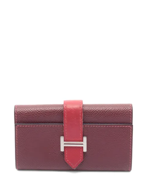 Hermès Pre-Owned 2015 Bearn bi-fold leather wallet Red 1053663T