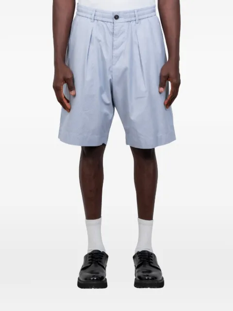 Universal Works pleated shorts Blue 34150