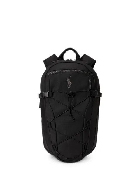 Polo Ralph Lauren Pony-logo bungee-cord backpack Black 405P16218001