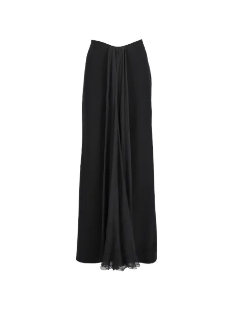 Gianfranco Ferré Pre-Owned vintage drape skirt Black 101215