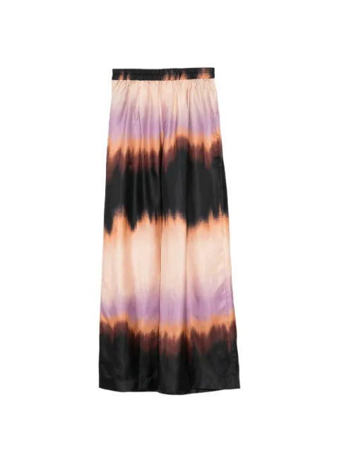 Biyan tie-dye palazzo pants Black PBSS26017
