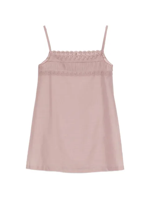 Low Classic scalloped lace mini dress Pink LW265DR04PK