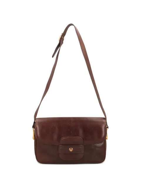 Vintage leather crossbody bag Brown W24121213