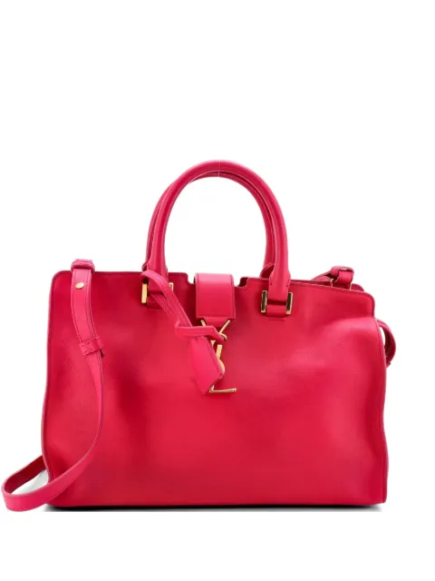 Saint Laurent Pre-Owned Monogram Cabas Leather Baby satchel Pink 6QS0GEVQYPIE44VP