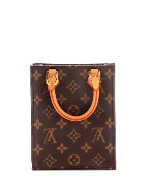 Louis Vuitton Pre-Owned Petit Sac Plat Bag Monogram Canvas crossbody bag Brown JDGO2WRA0CWH99KJ