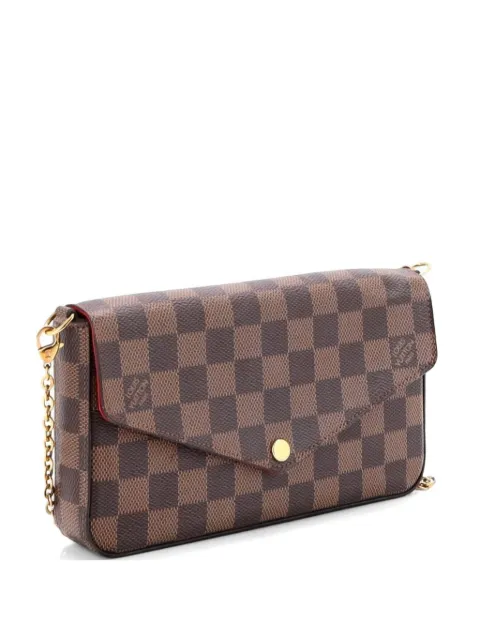 Louis Vuitton Pre-Owned Felicie Pochette Damier crossbody bag Brown VRVO0MWUG00BJN70