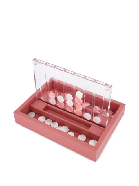 Hector Saxe Connect 4 leather game Pink P401