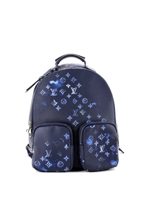 Louis Vuitton Pre-Owned Multipocket Limited Edition Monogram Ink Watercolor Leather backpack Blue R0XPYG84AZ2Q94I7