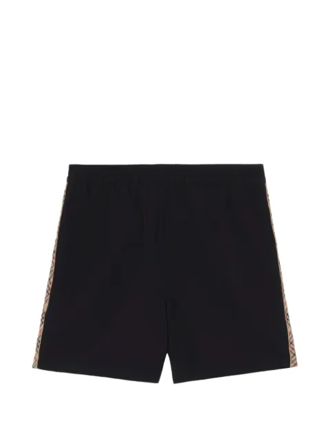 Burberry Check trim swim shorts Black 8121089