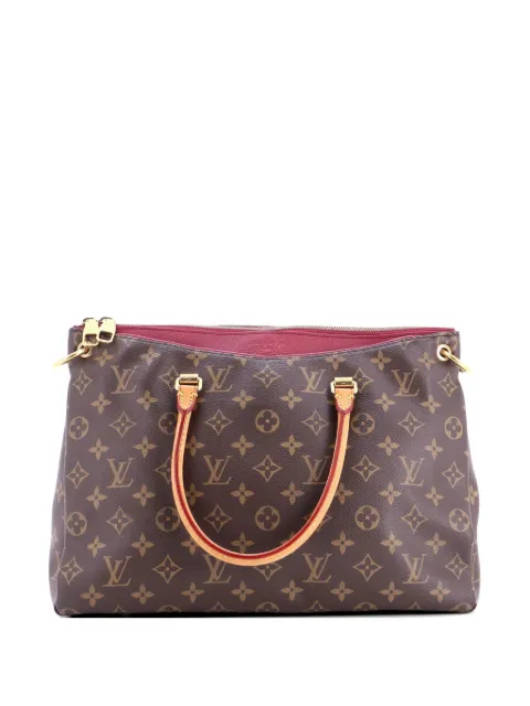 Louis Vuitton Pre-Owned Pallas Tote Monogram Canvas with Leather shoulder bag Brown RRB4RE3ALR779TET