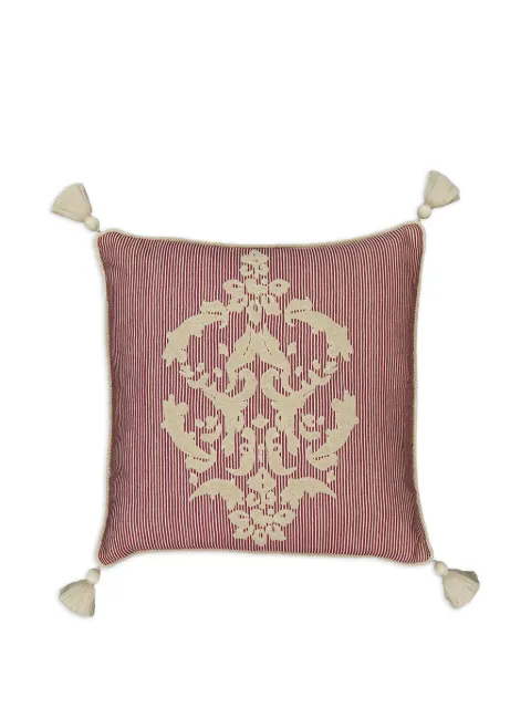 HOUSE OF CAPRICORN Bourbon striped cushion Red 90546