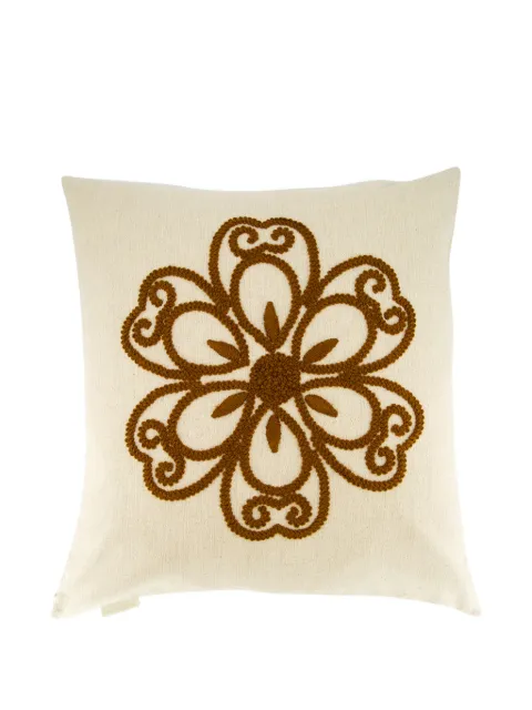 HOUSE OF CAPRICORN Florea embroidered cushion White 90363