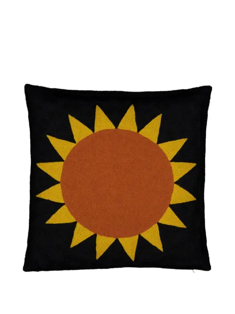 Lindell & Co sun motif cushion Black CALIF9934