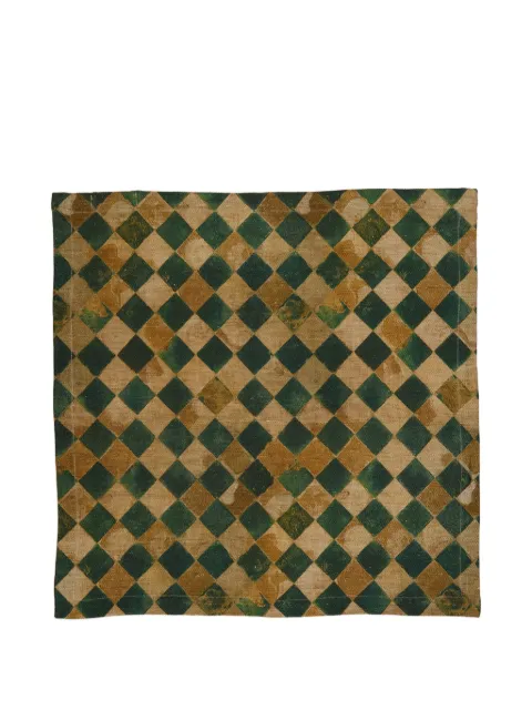 The House of Lyria Gelasio diamond-pattern napkin Neutrals TOV35GELASIO