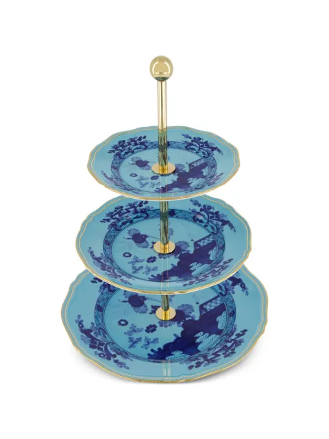 GINORI 1735 Oriente Italiano serving stand Blue 003RG00FCT403LX0265G00124300