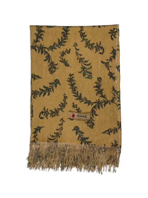 The House of Lyria pattern linen tablecloth Brown SHSOLLIEVOD31IC