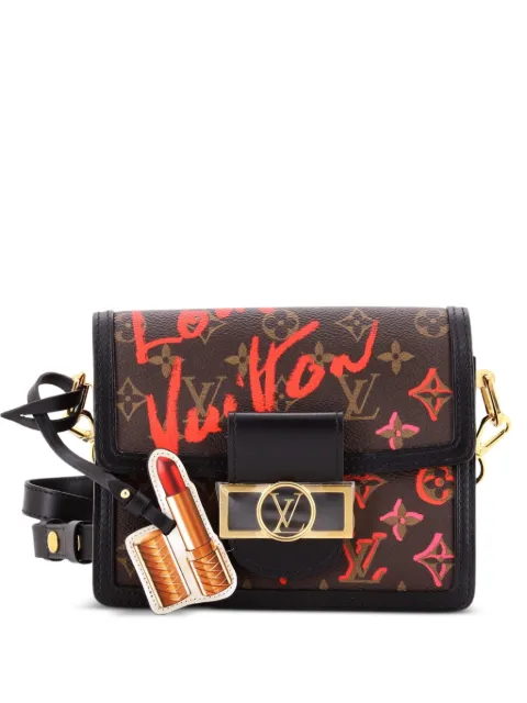 Louis Vuitton Pre-Owned Dauphine Shoulder Bag Limited Edition Fall in Love Monogram Canvas Mini crossbody bag Brown VCFZYQGHR8W9ZENR