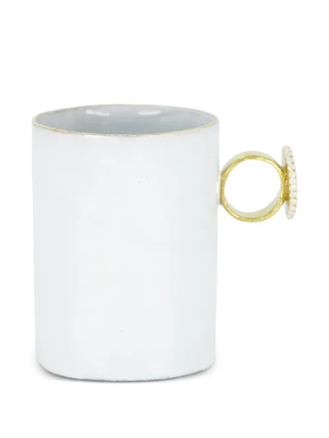 Astier De Villatte Woman's Head Cameo Ring cup White TSSSRN190