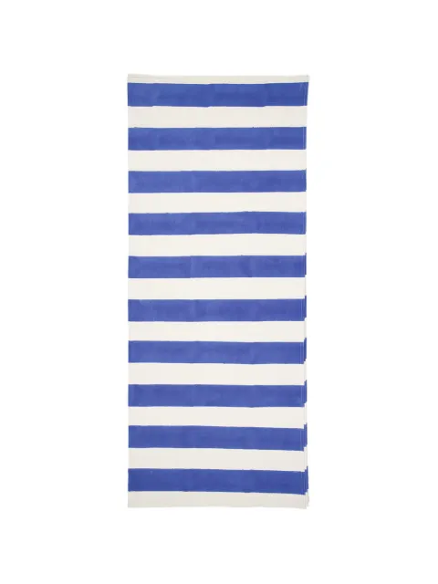 Les-Ottomans striped block-print tablecloth White IKB84250
