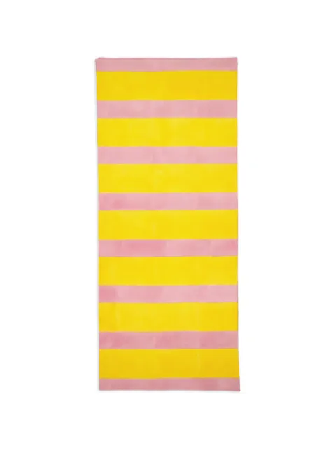 Les-Ottomans striped block print tablecloth Yellow IKB83250