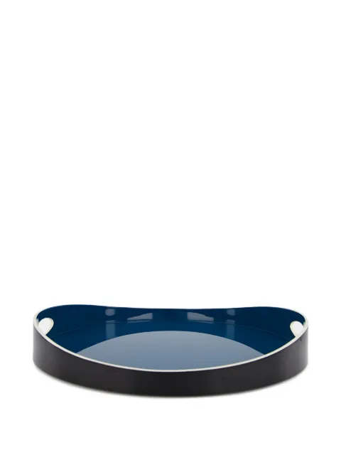 MAISON SARAH LAVOINE round handle tray Blue 12DECPLABAS50