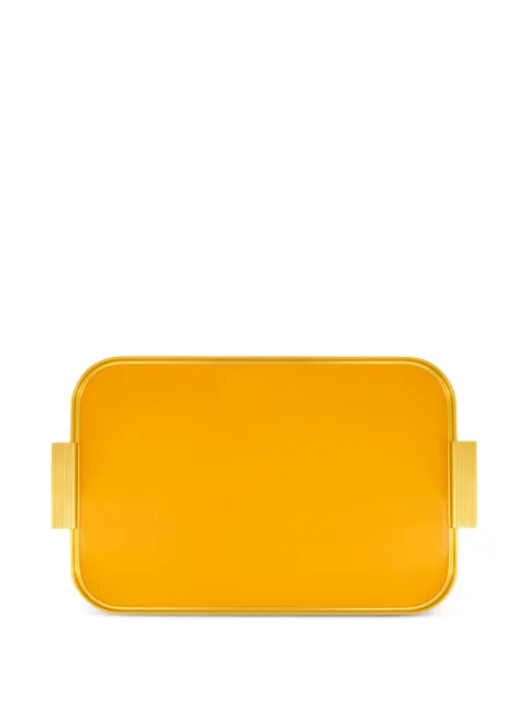 Kaymet Ribbed handles tray Orange S18