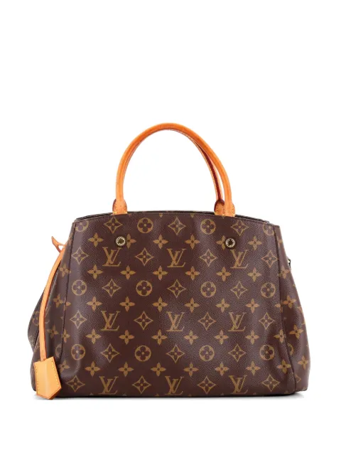 Louis Vuitton Pre-Owned Montaigne Handbag Monogram Canvas MM tote bag Brown JD8FXYKEQX20KUQA