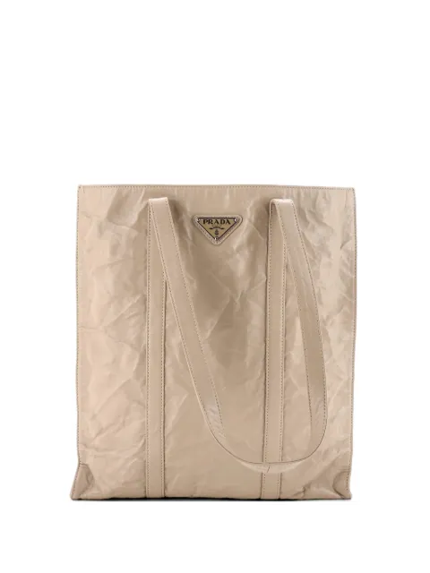Prada Pre-Owned Shopper Nappa Antique Medium tote bag Neutrals SU7N8RB6LPMT86U5
